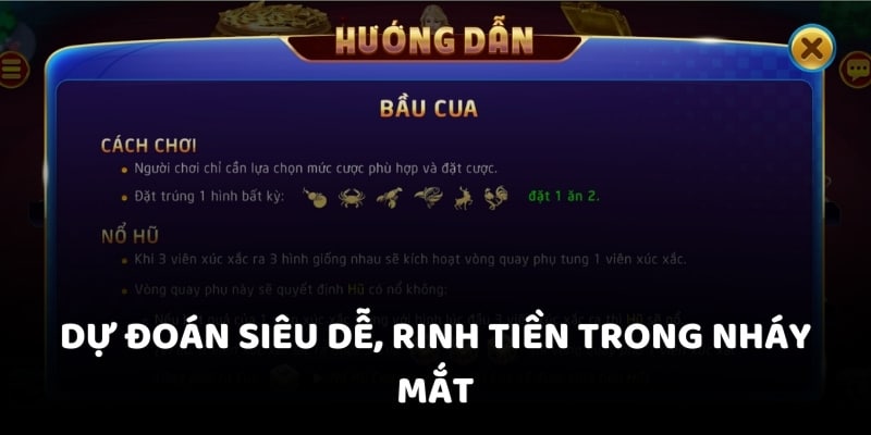 Dự đoán siêu dễ, rinh tiền trong nháy mắt
